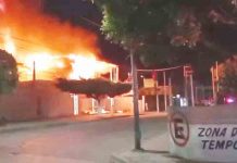 Sujetos prenden fuego al bar “Las Tarimitas”, en Terán